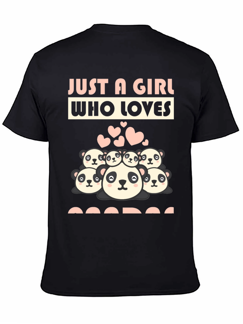 Just A Girl Who Loves Pandas Graphic Tee