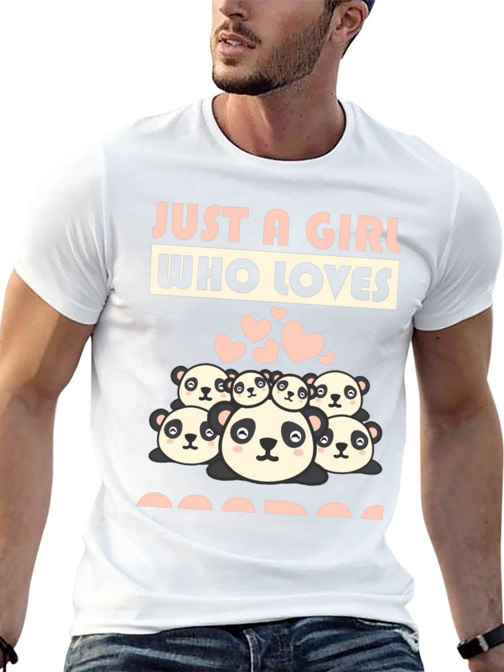 Just A Girl Who Loves Pandas Graphic Tee