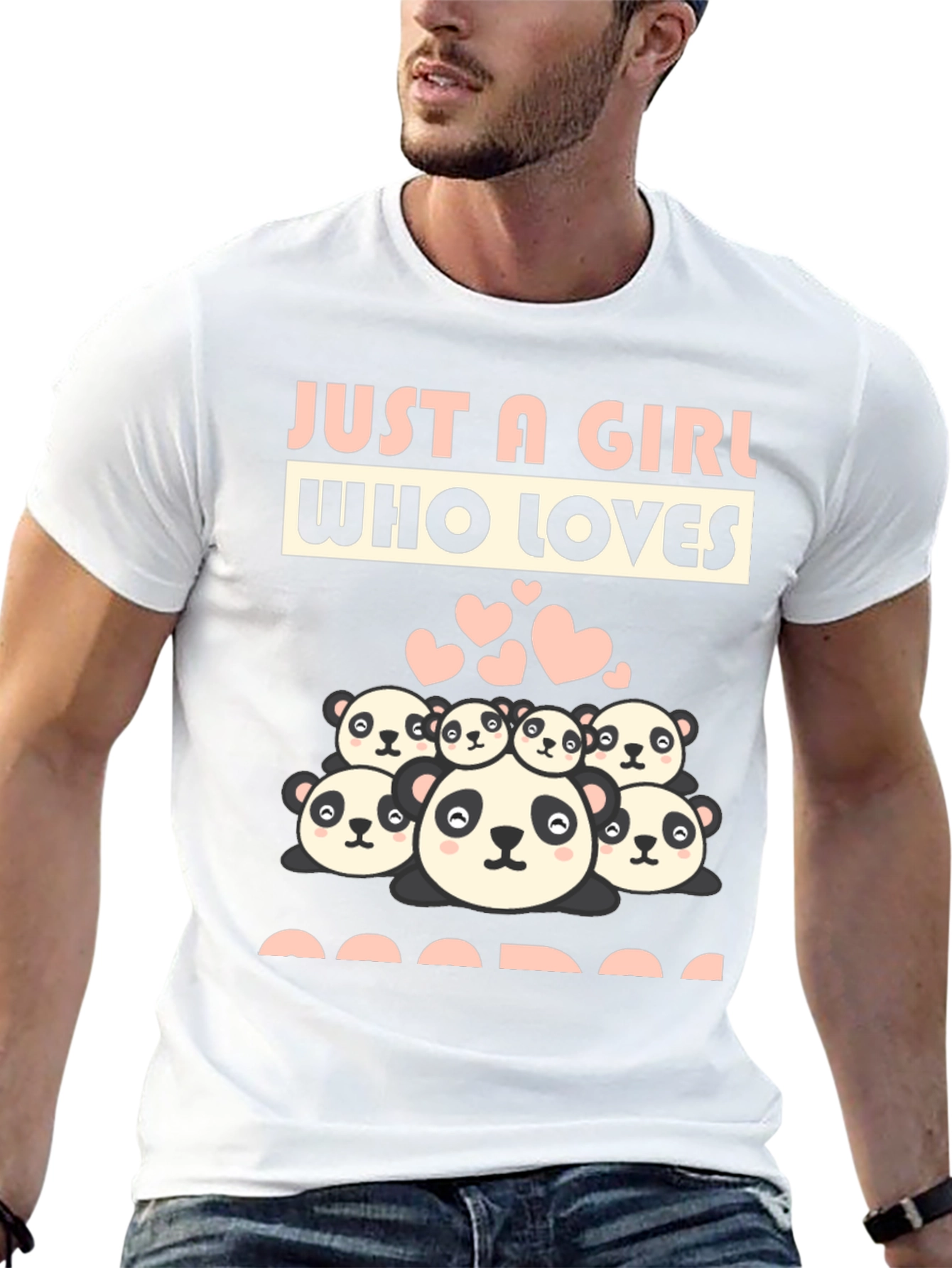 Just A Girl Who Loves Pandas Graphic Tee