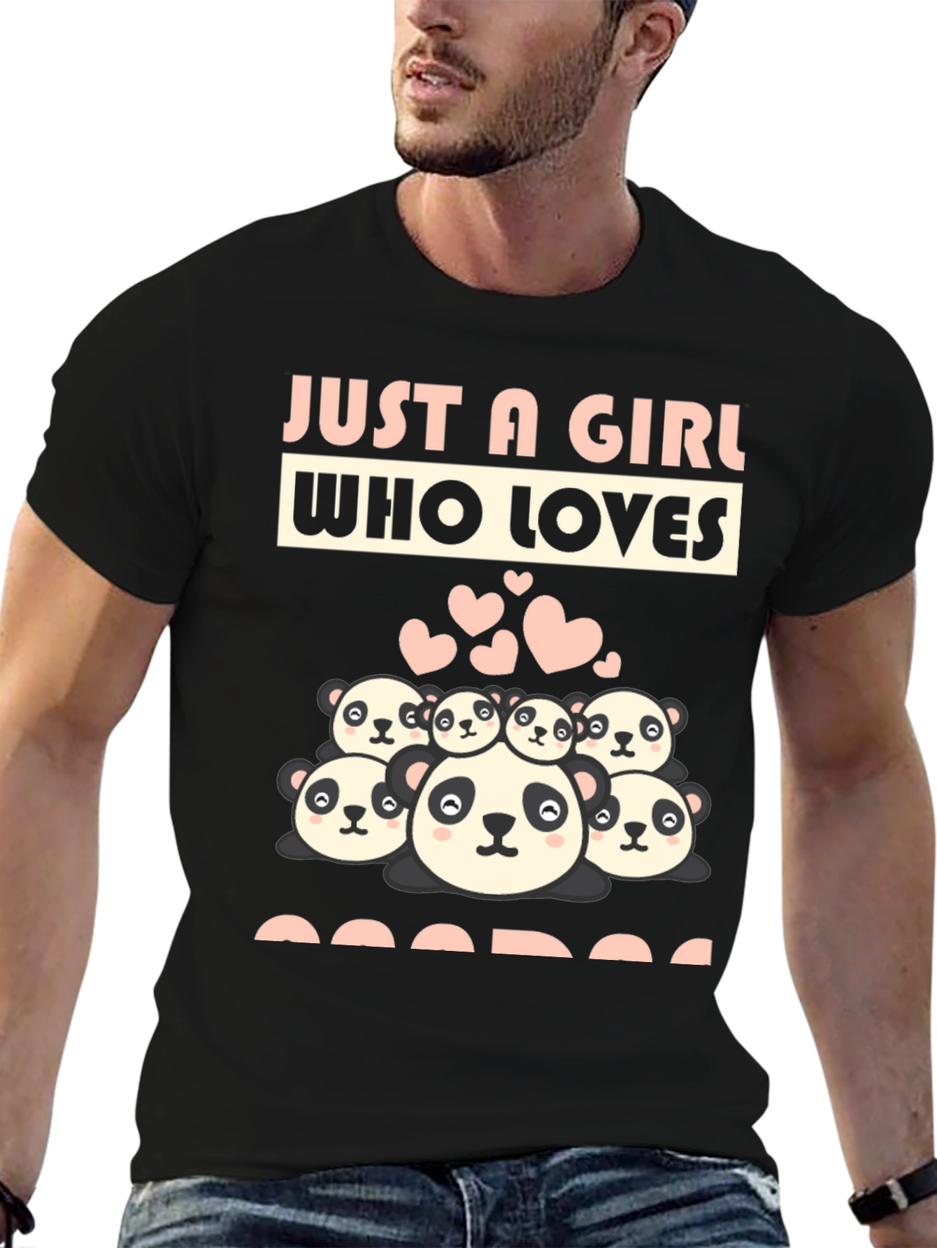 Just A Girl Who Loves Pandas Graphic Tee