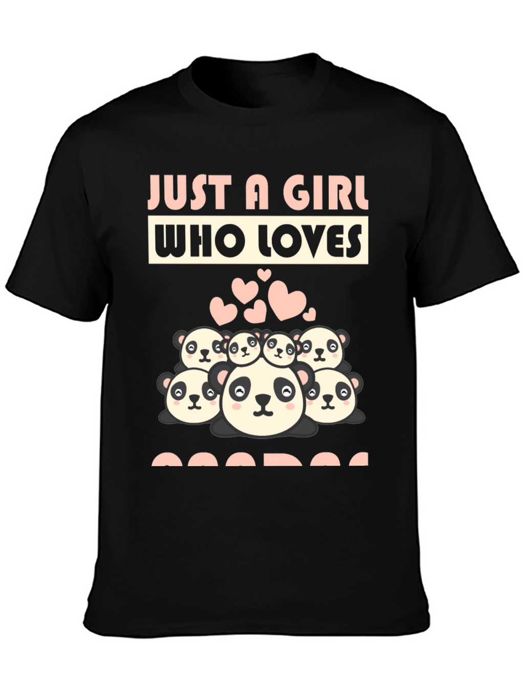 Just A Girl Who Loves Pandas Graphic Tee