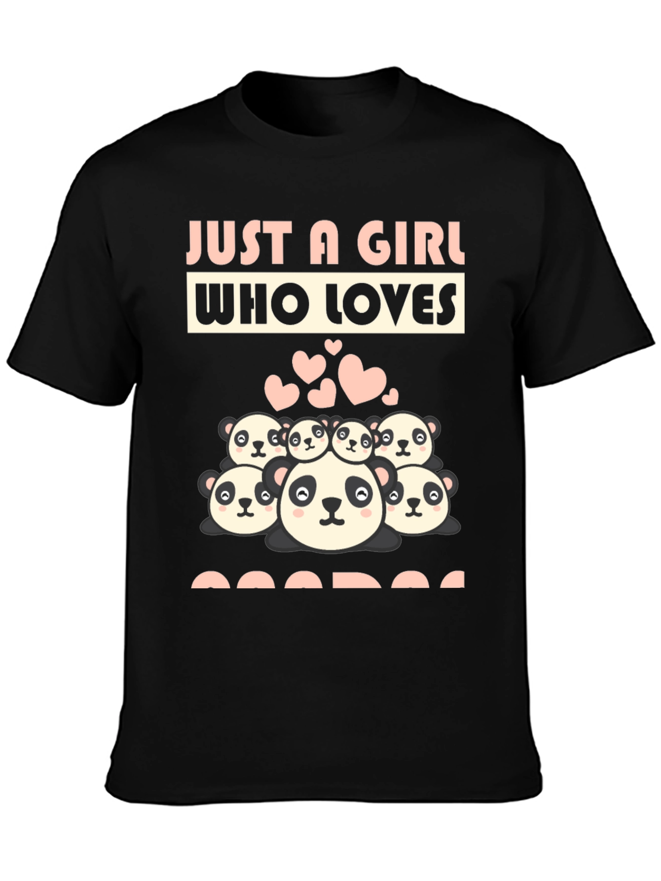 Just A Girl Who Loves Pandas Graphic Tee