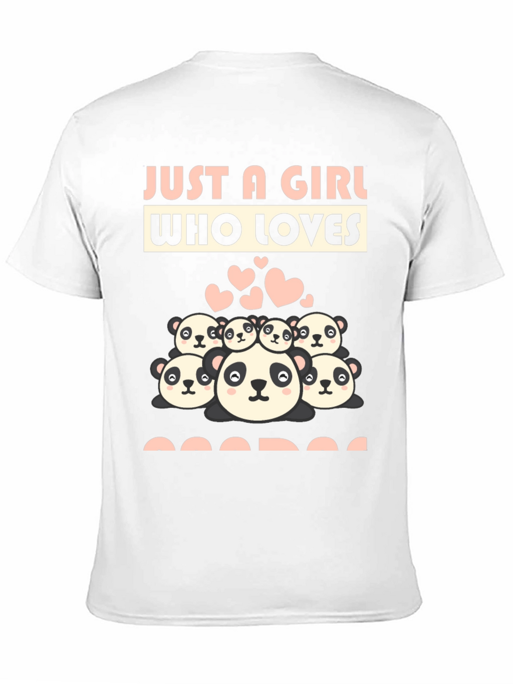 Just A Girl Who Loves Pandas Graphic Tee
