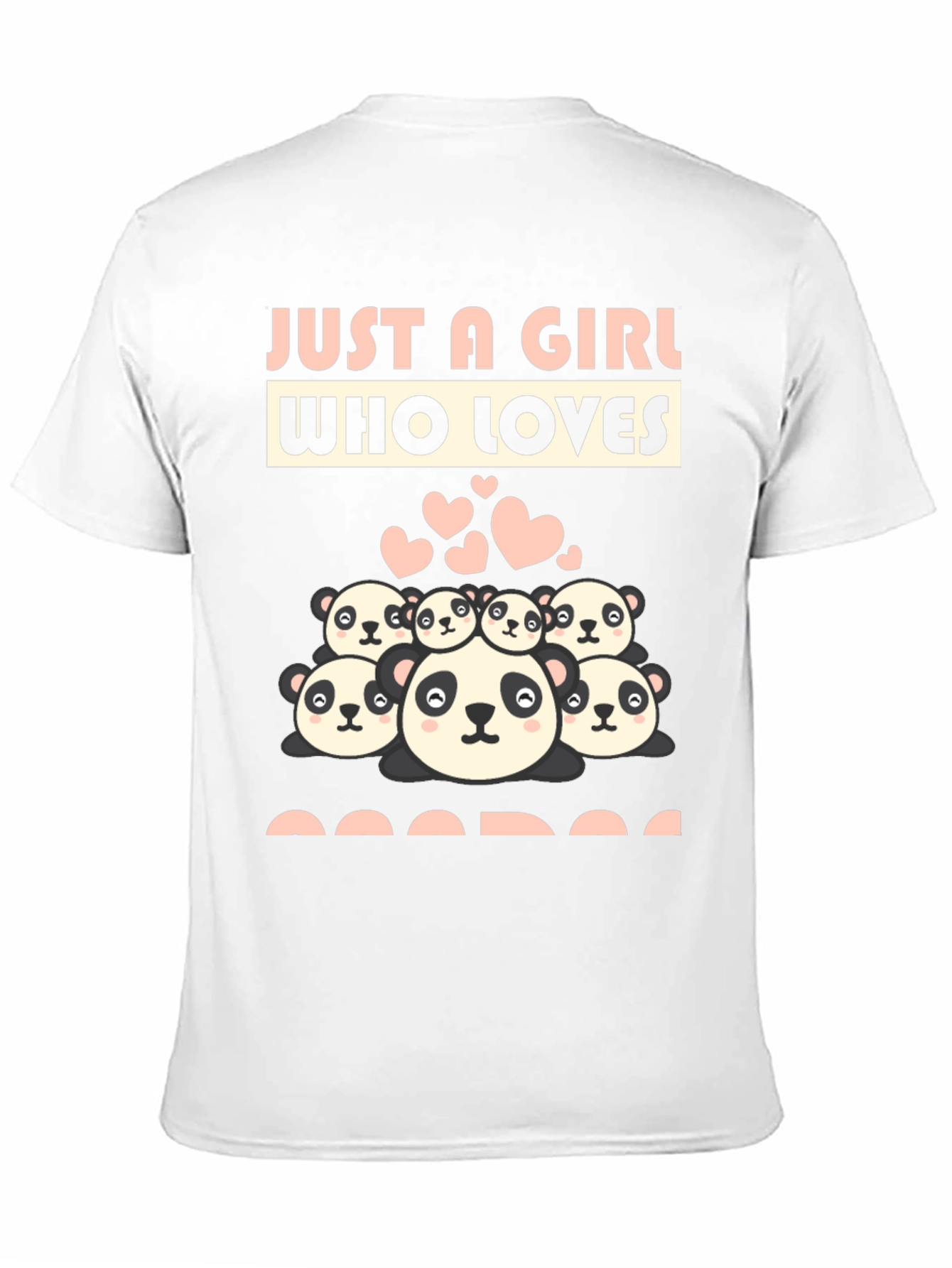 Just A Girl Who Loves Pandas Graphic Tee