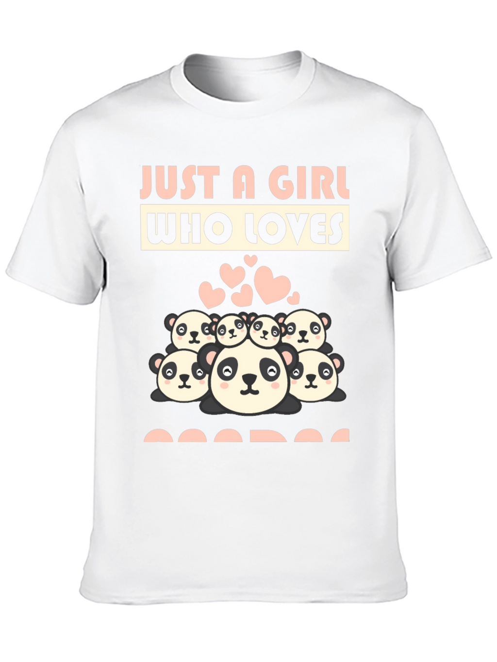 Just A Girl Who Loves Pandas Graphic Tee