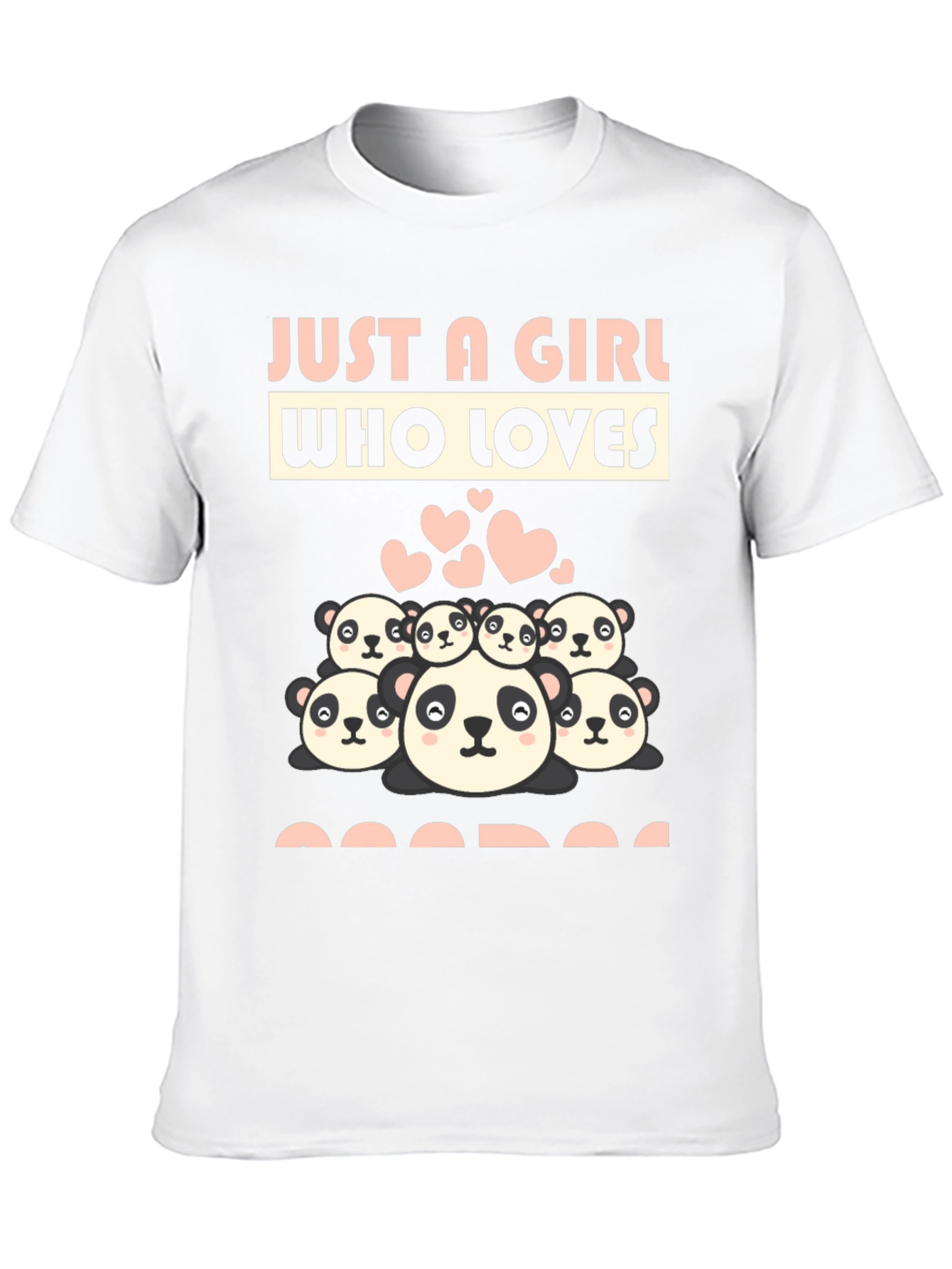 Just A Girl Who Loves Pandas Graphic Tee