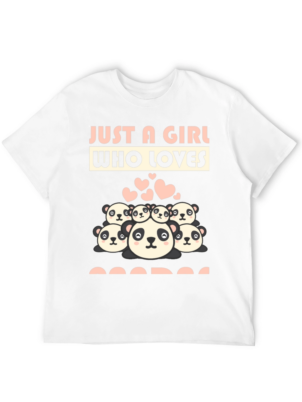 Just A Girl Who Loves Pandas Graphic Tee