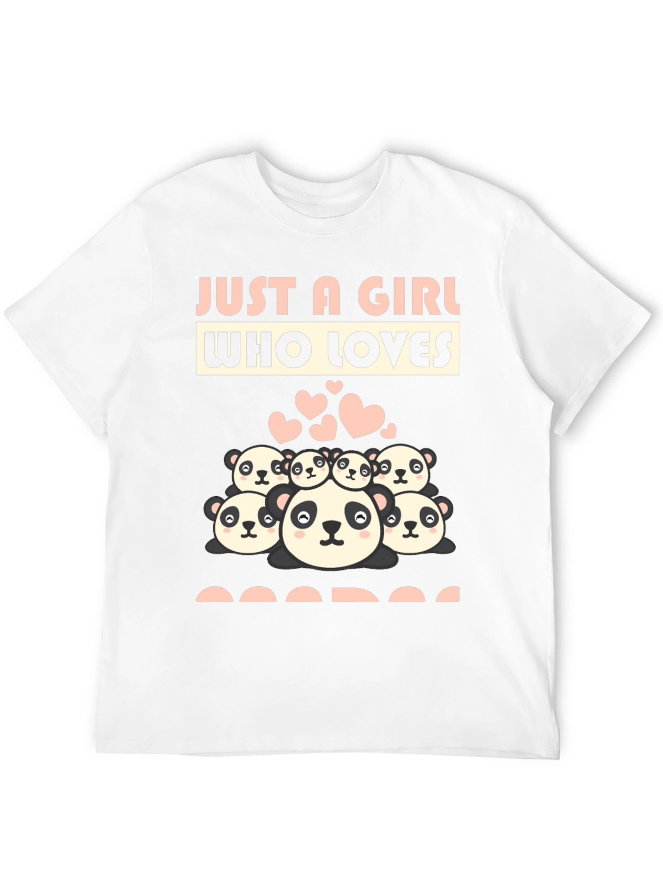 Just A Girl Who Loves Pandas Graphic Tee