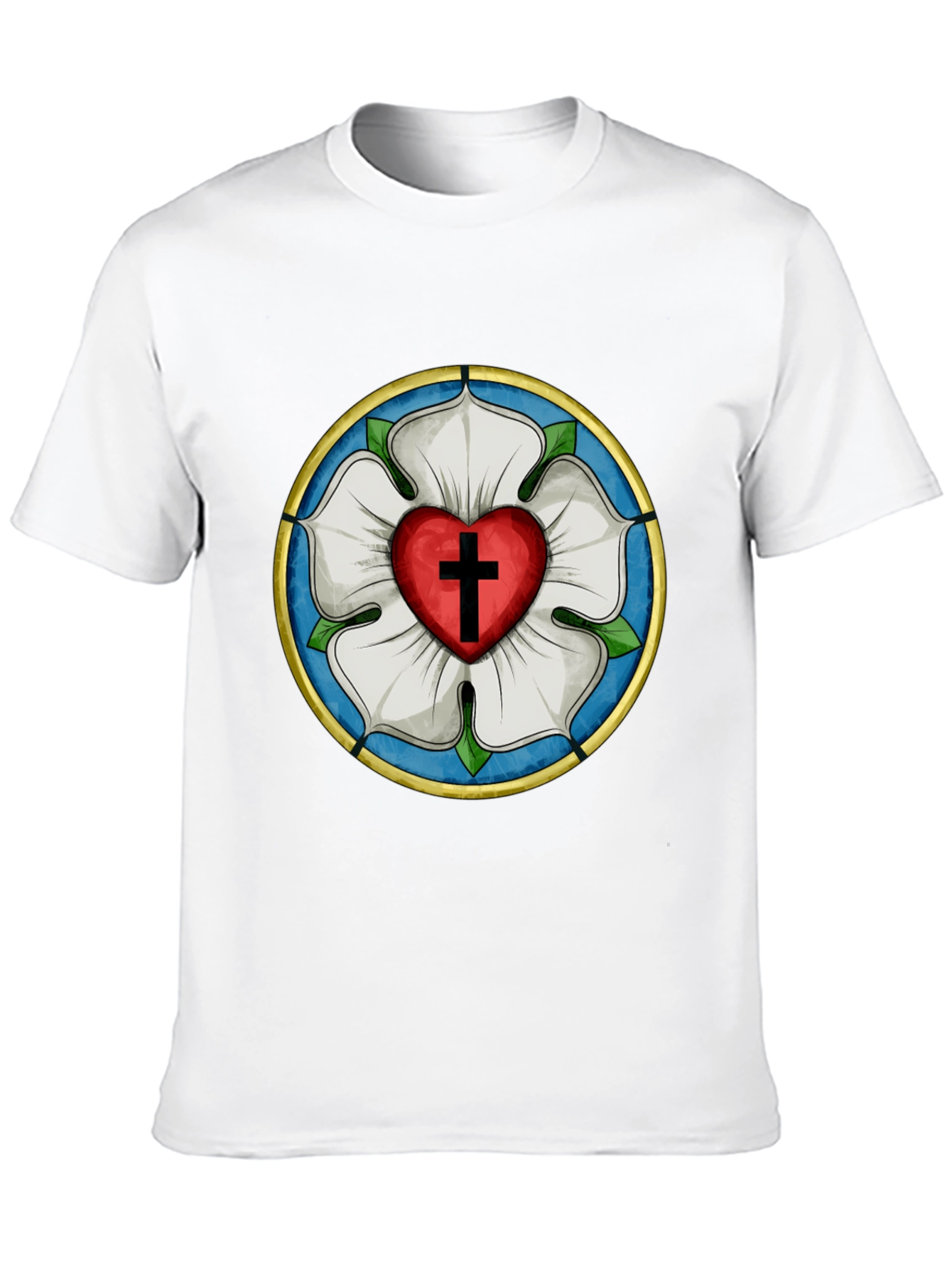 Luther Rose Black Graphic Tee - Faith & Style