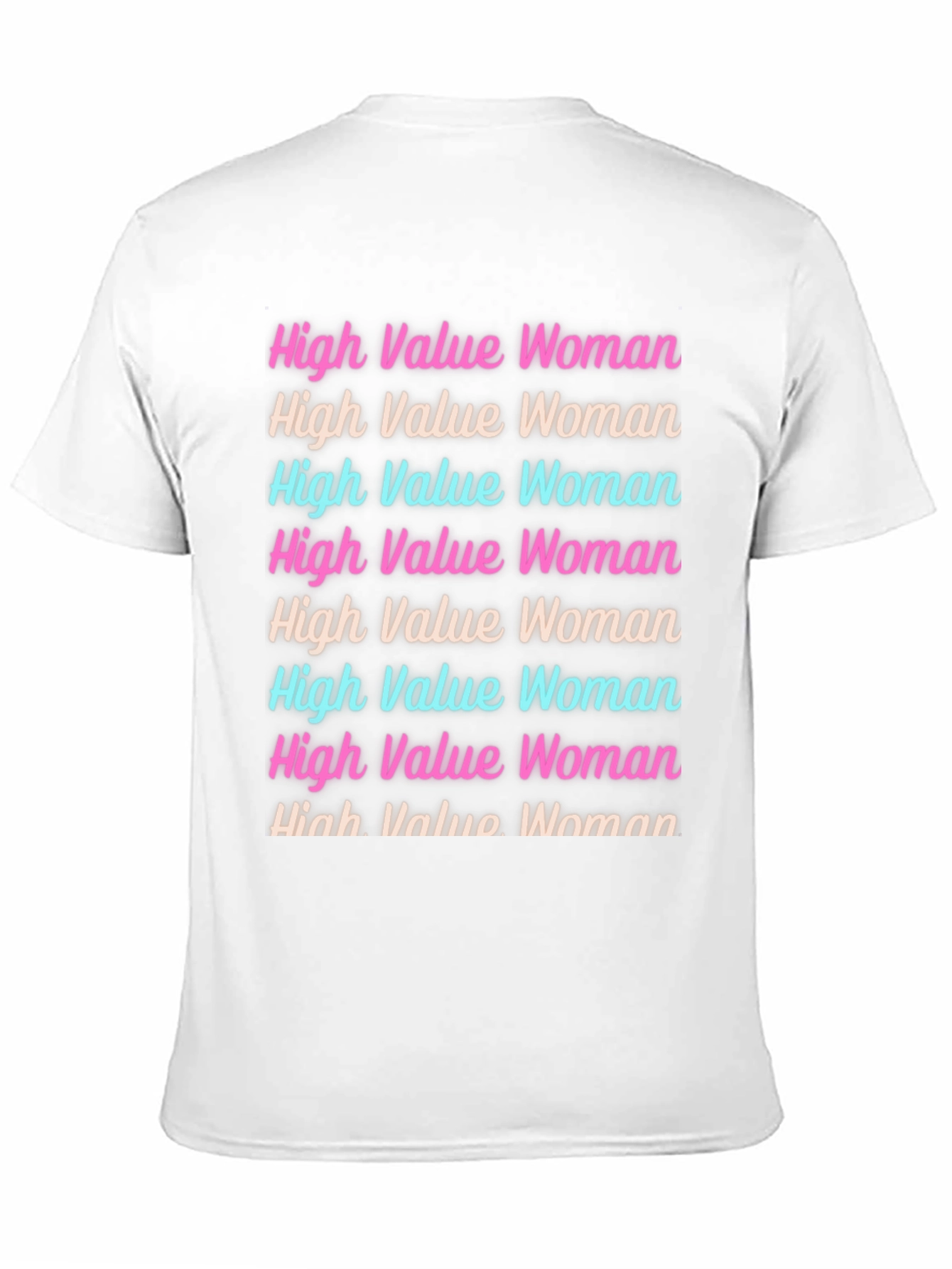 High Value Woman Graphic Tee - Trendy Black T-Shirt