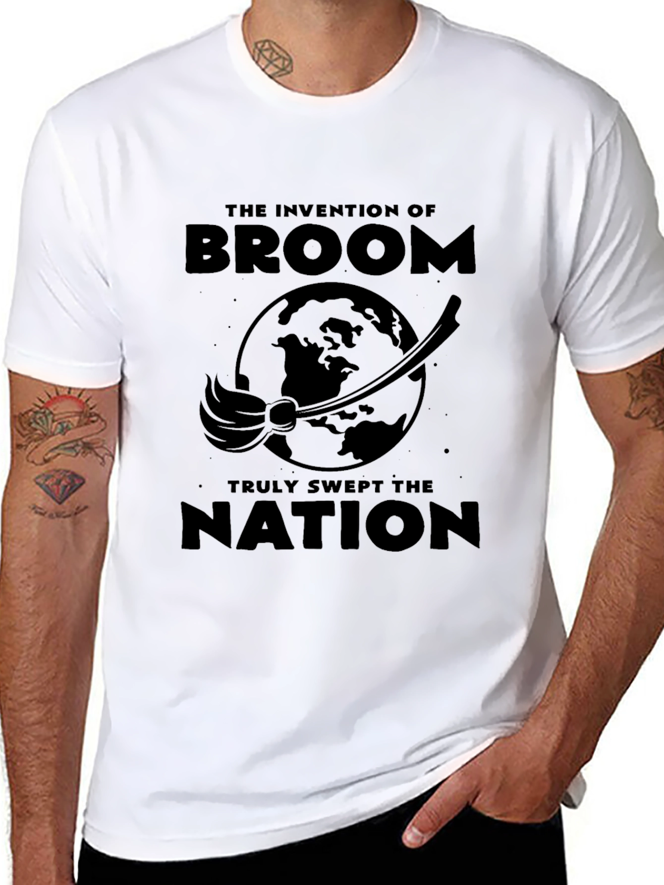 Invention of Broom Funny T-Shirt