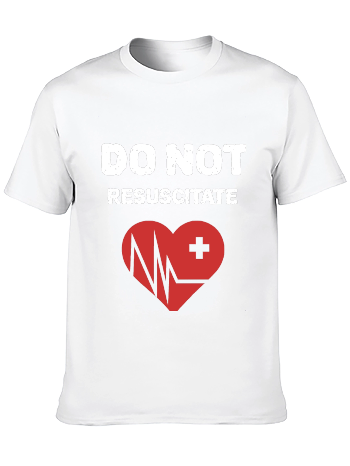 Do Not Resuscitate Graphic T-Shirt - Heart Design
