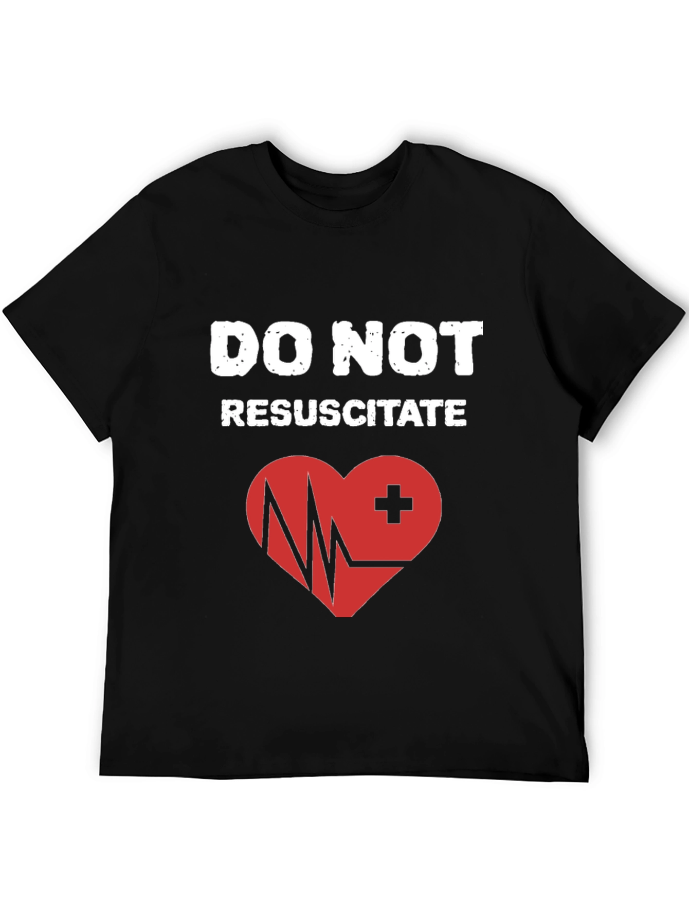 Do Not Resuscitate Graphic T-Shirt - Heart Design