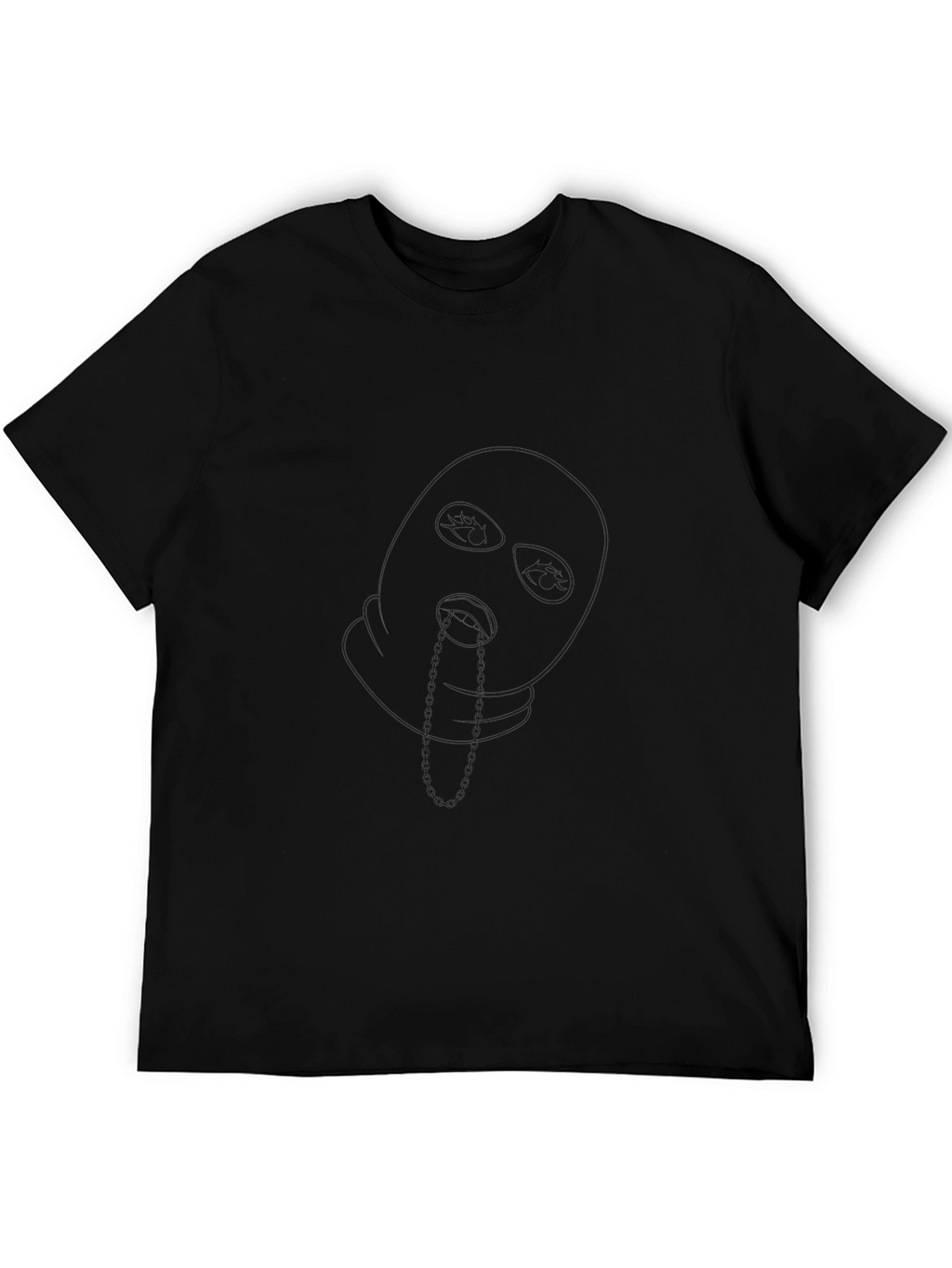 Black Short Sleeve Crew Neck T-Shirt