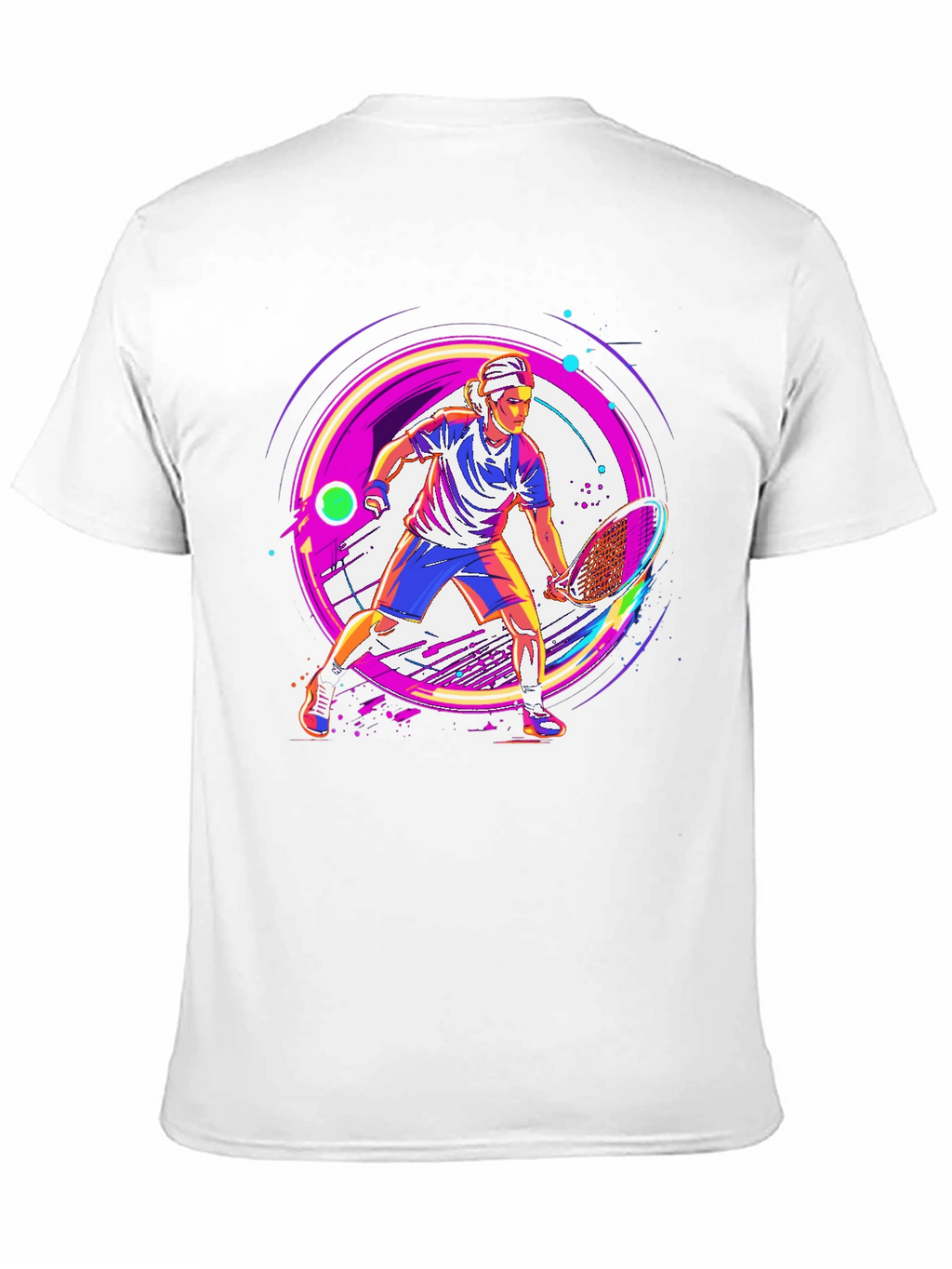Tennis Player Graphic T-Shirt - Modern Sportswear
