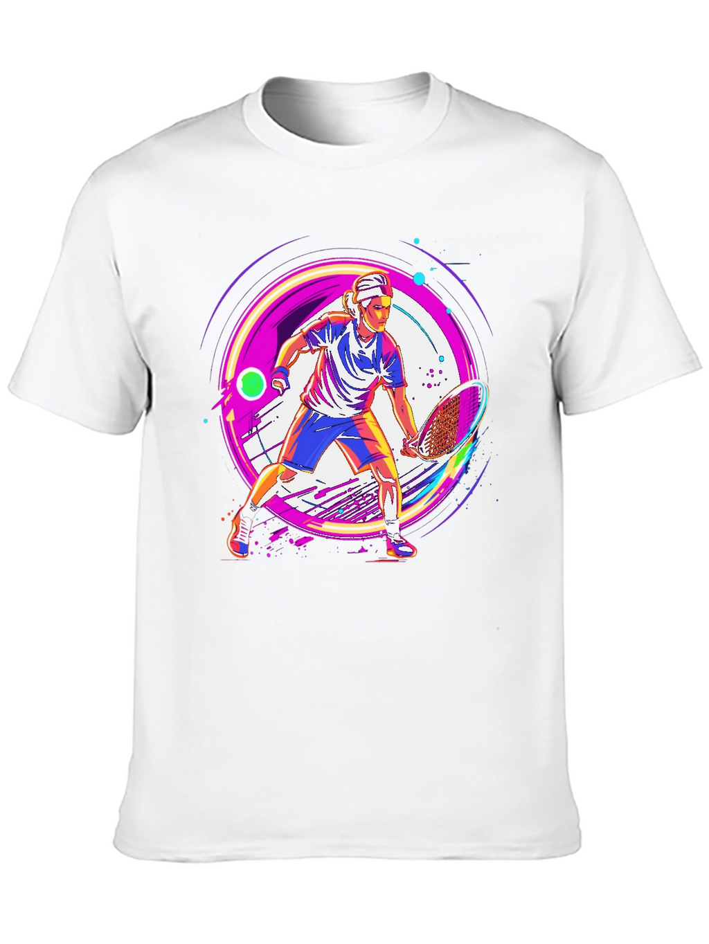 Tennis Player Graphic T-Shirt - Modern Sportswear