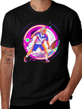 Tennis Player Graphic T-Shirt - Modern Sportswear