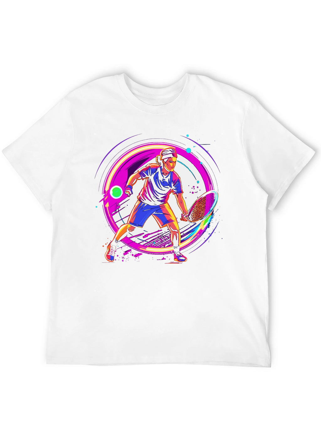 Tennis Player Graphic T-Shirt - Modern Sportswear