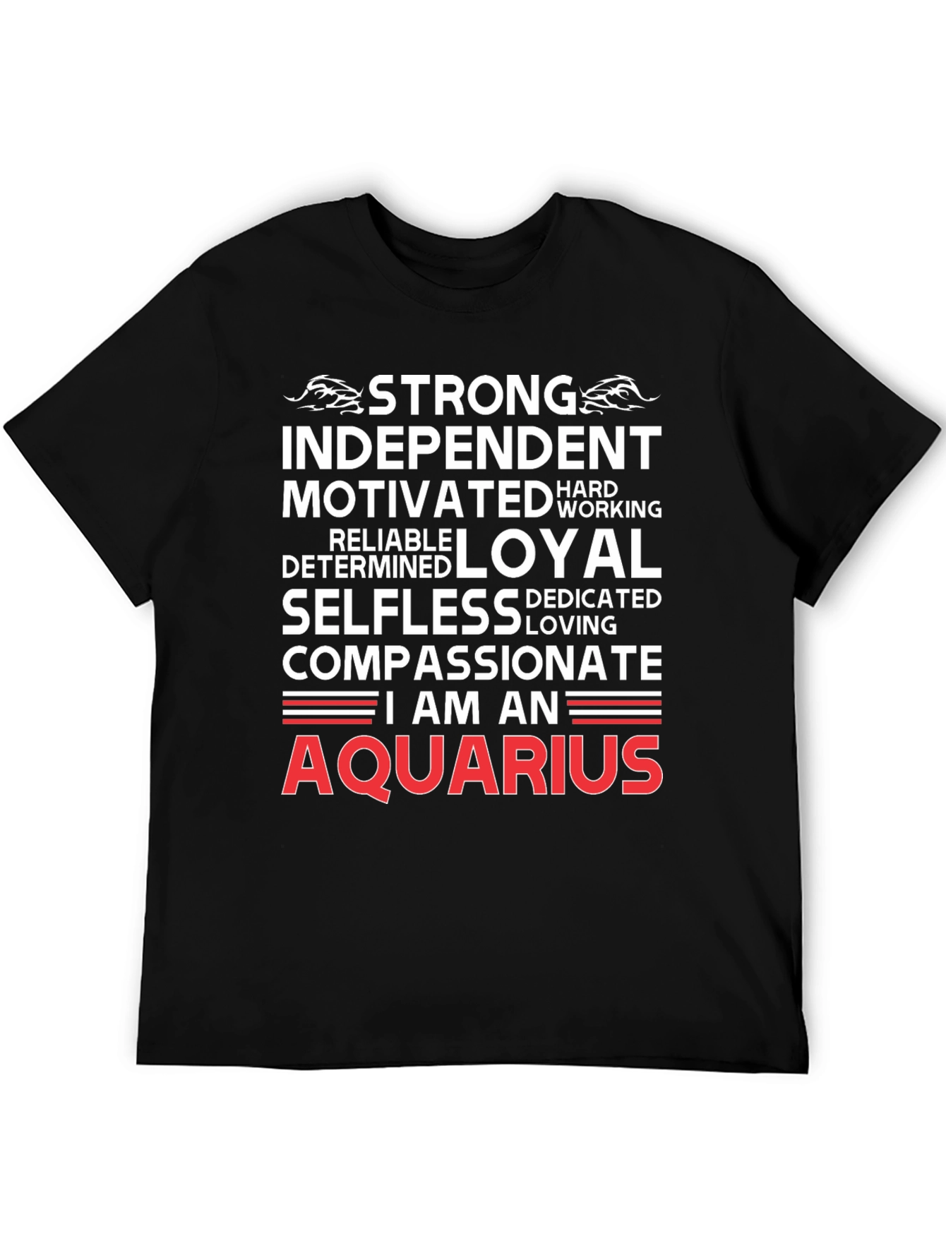 Aquarius Zodiac Sign Graphic T-Shirt