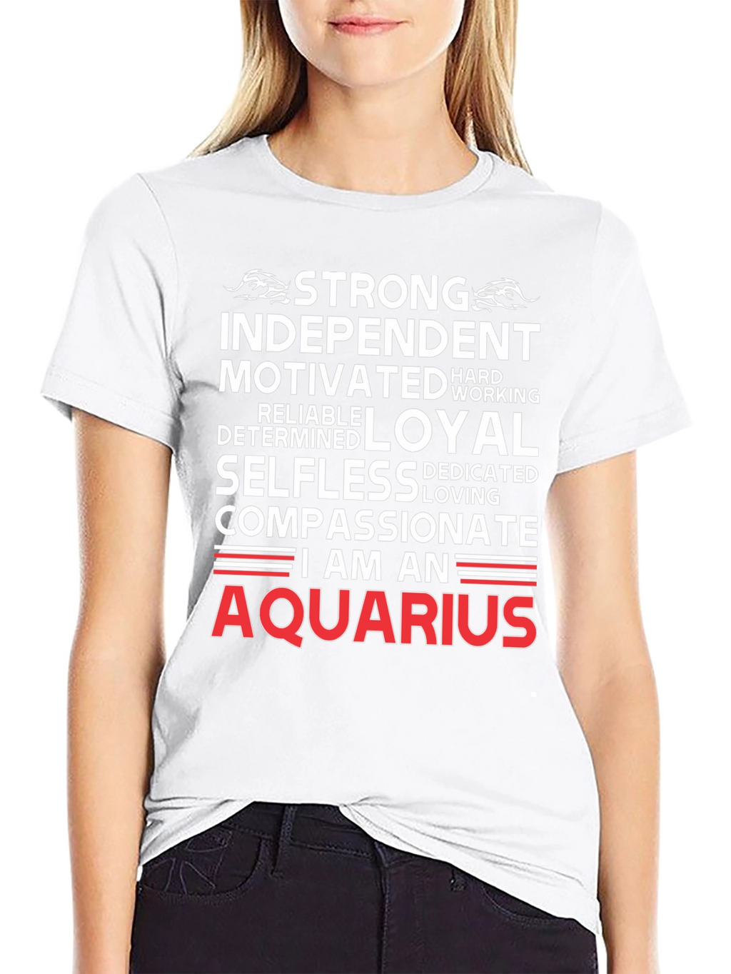 Aquarius Zodiac Sign Graphic T-Shirt