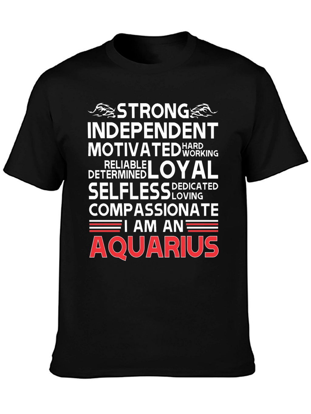 Aquarius Zodiac Sign Graphic T-Shirt