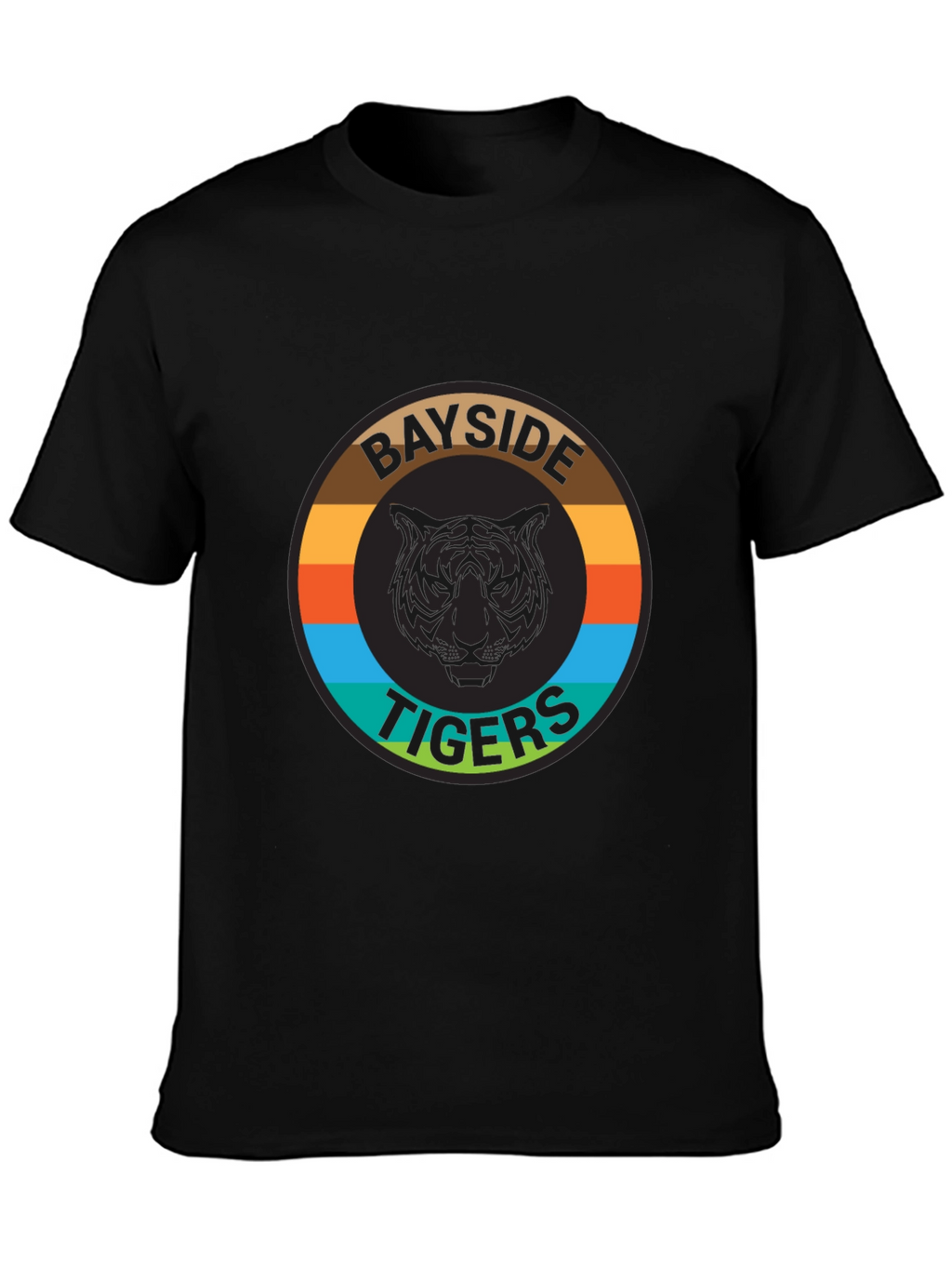 Bayside Tigers Graphic Tee - Retro Style T-Shirt