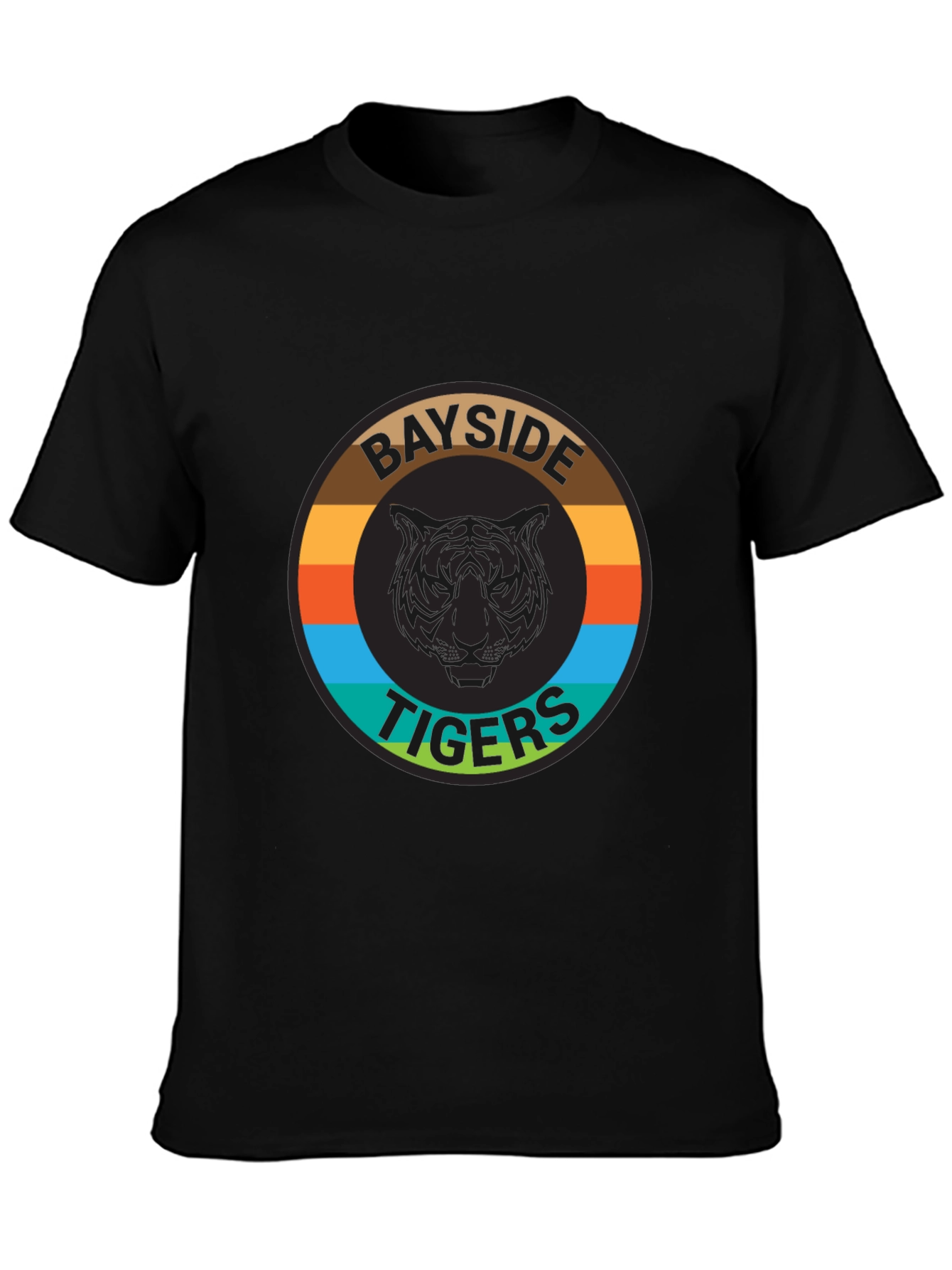 Bayside Tigers Graphic Tee - Retro Style T-Shirt
