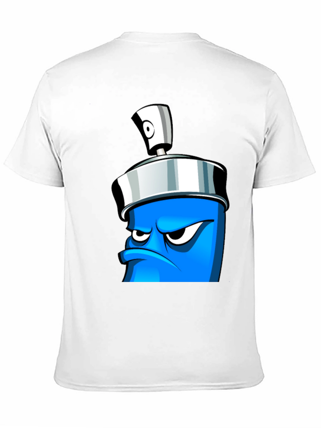 Mens Graphic T-Shirt - Cartoon Spray Can Design
