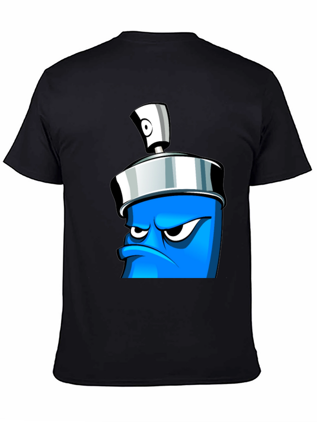 Mens Graphic T-Shirt - Cartoon Spray Can Design