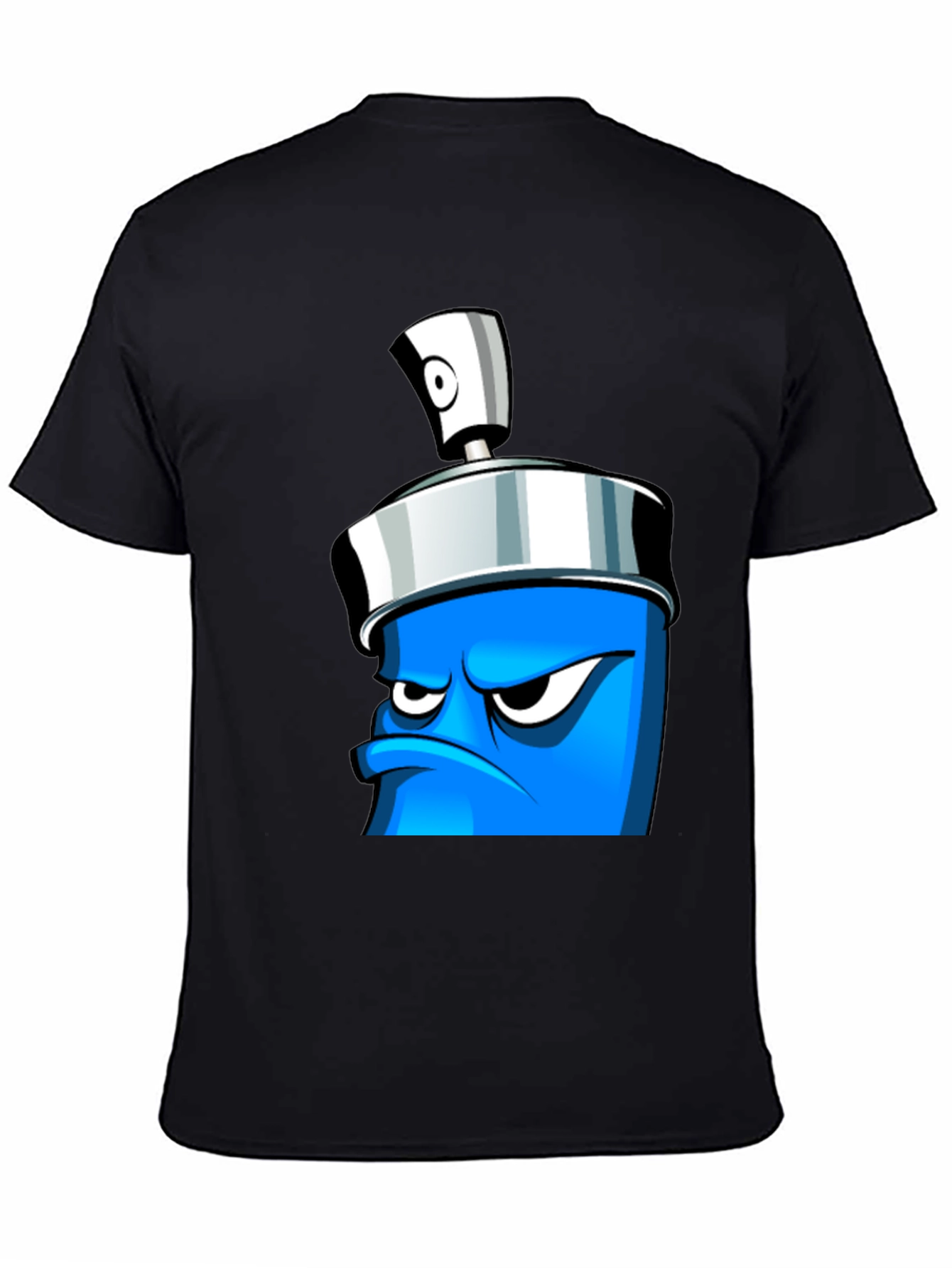 Mens Graphic T-Shirt - Cartoon Spray Can Design