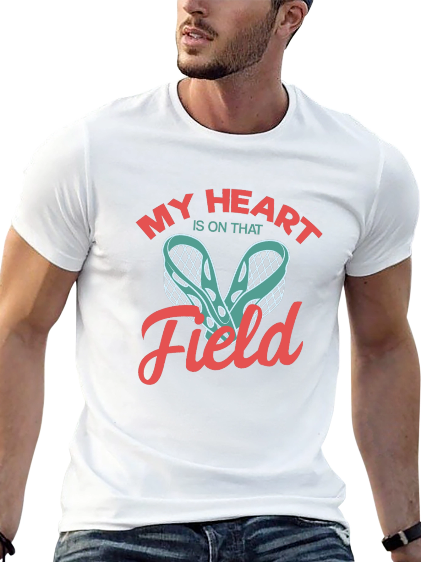 My Heart Is On That Field Lacrosse T-Shirt