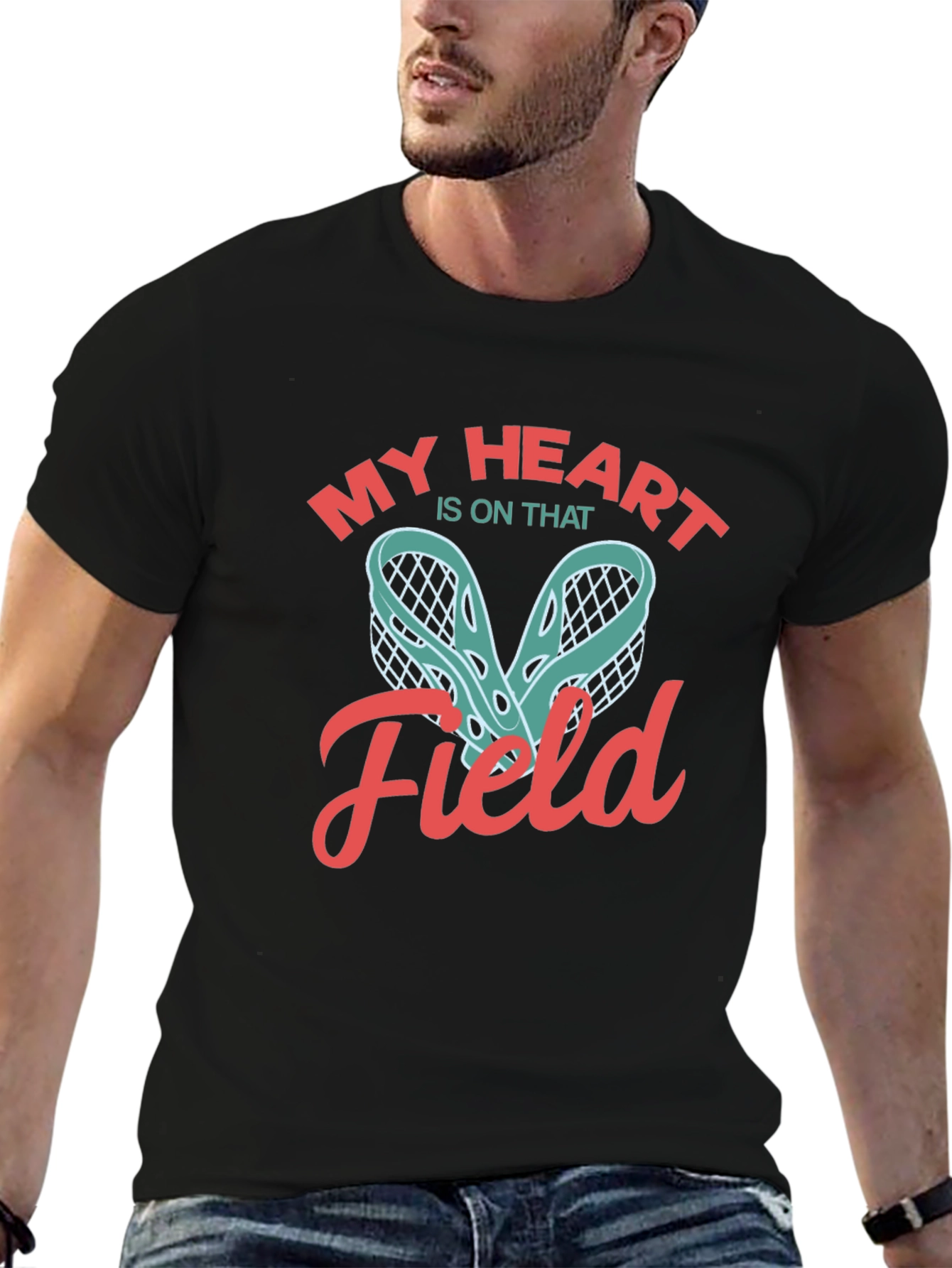 My Heart Is On That Field Lacrosse T-Shirt