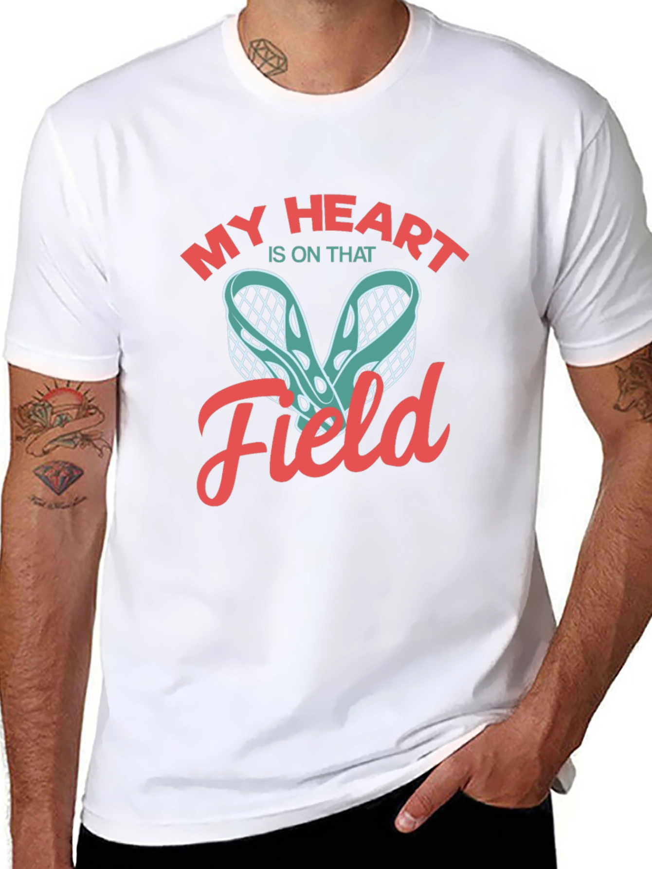 My Heart Is On That Field Lacrosse T-Shirt