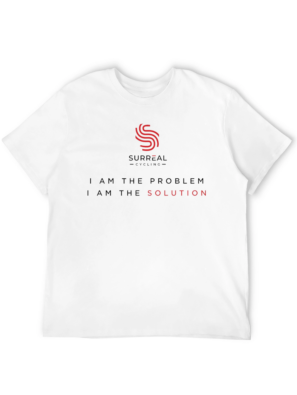 Surreal Cycling T-Shirt - Problem/Solution - Soft Cotton Tee