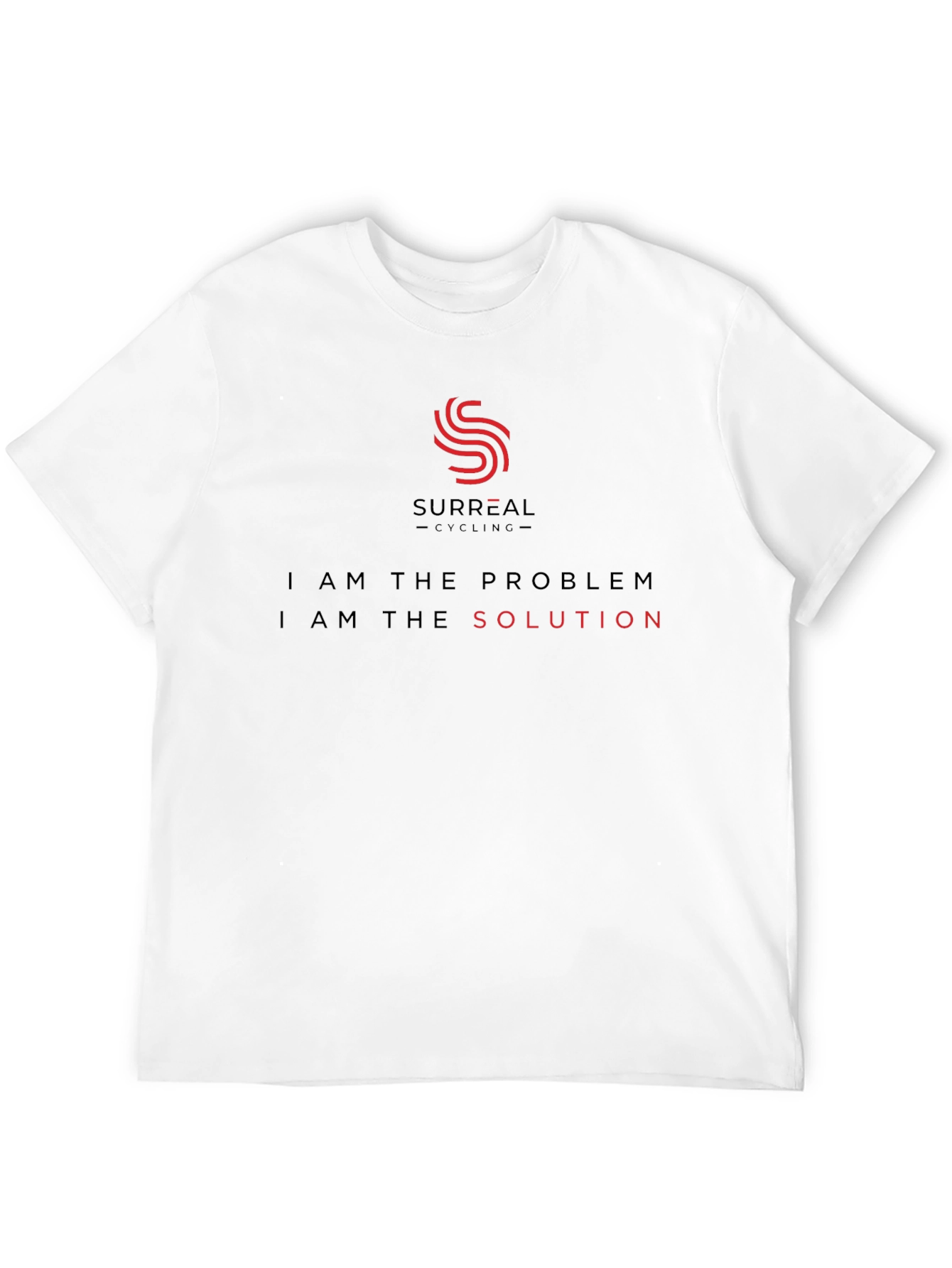 Surreal Cycling T-Shirt - Problem/Solution - Soft Cotton Tee