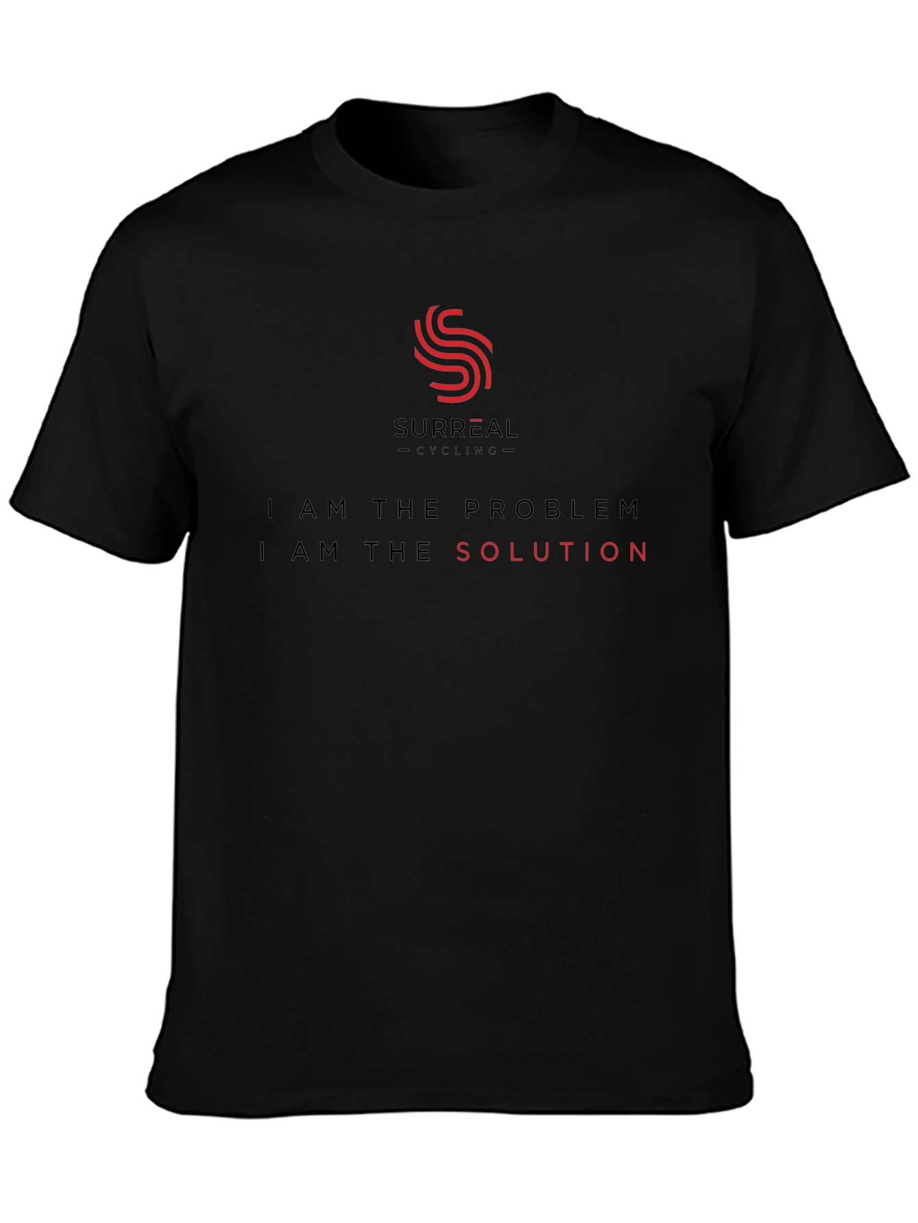Surreal Cycling T-Shirt - Problem/Solution - Soft Cotton Tee