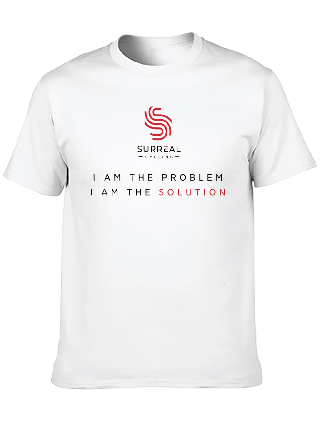 Surreal Cycling T-Shirt - Problem/Solution - Soft Cotton Tee