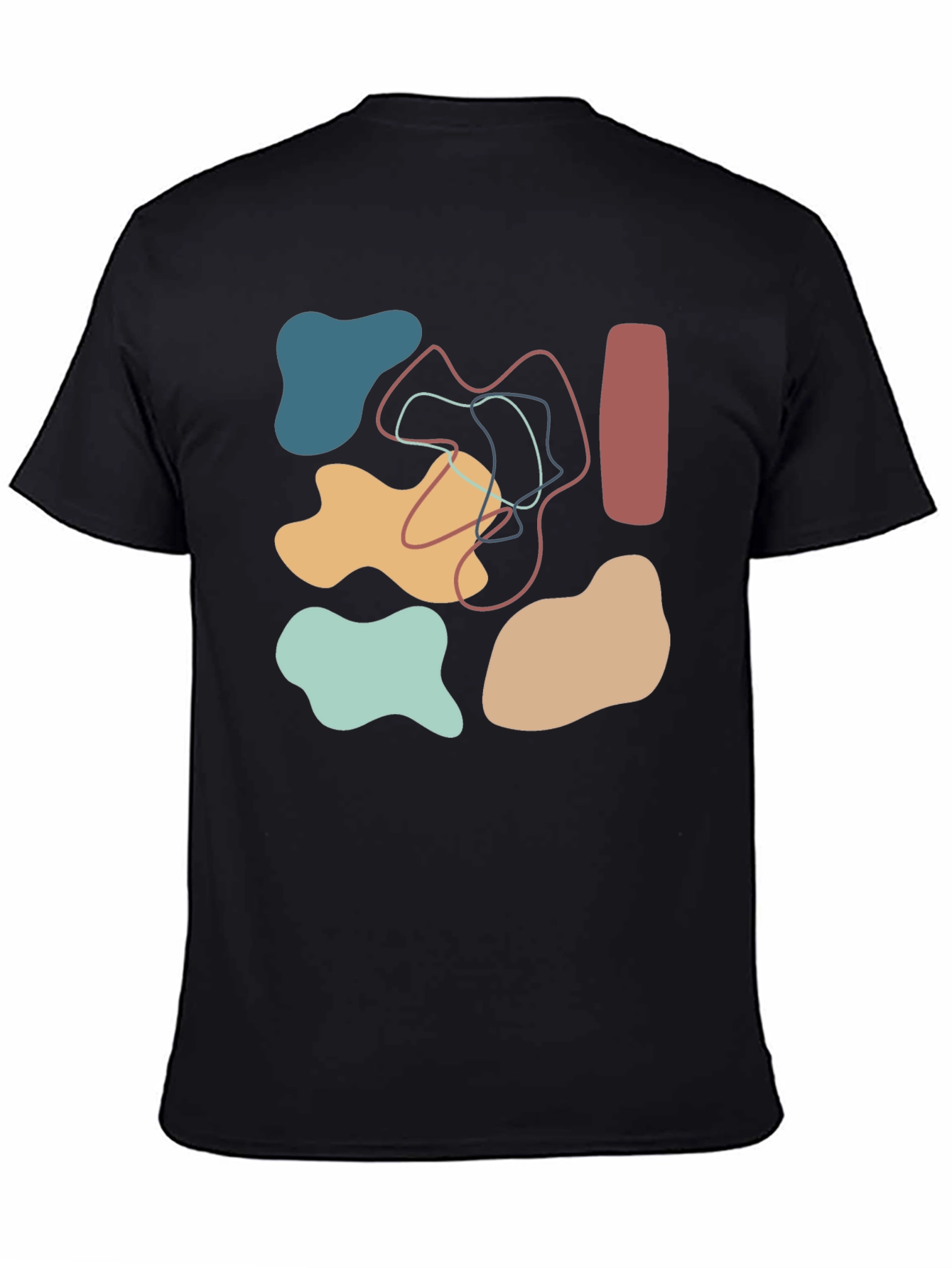 Abstract Graphic Print T-Shirt - Casual Style