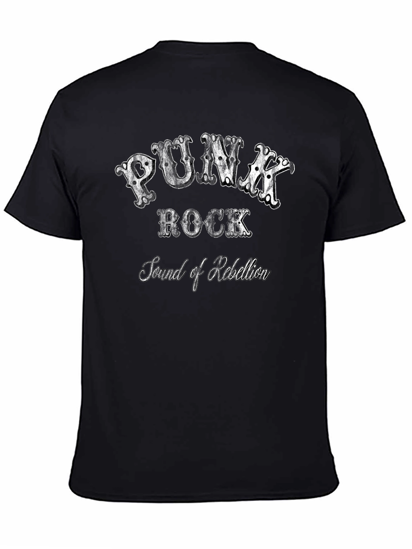 Punk Rock Sound of Rebellion Black T-Shirt