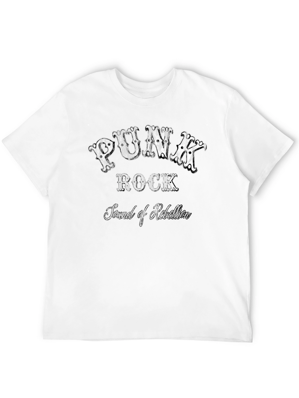 Punk Rock Sound of Rebellion Black T-Shirt