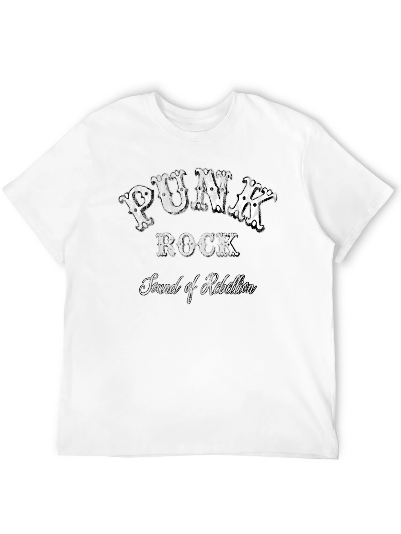 Punk Rock Sound of Rebellion Black T-Shirt