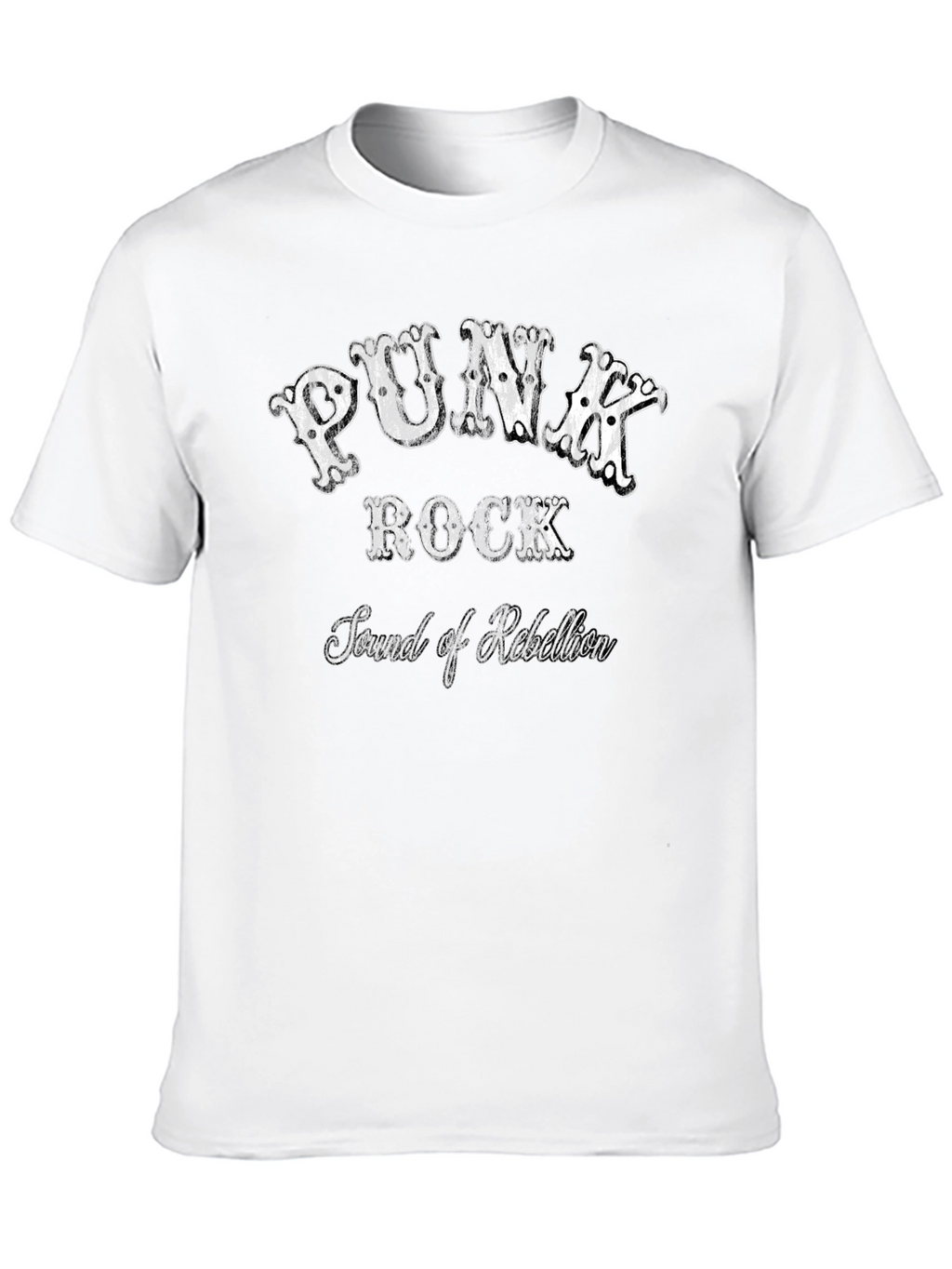 Punk Rock Sound of Rebellion Black T-Shirt