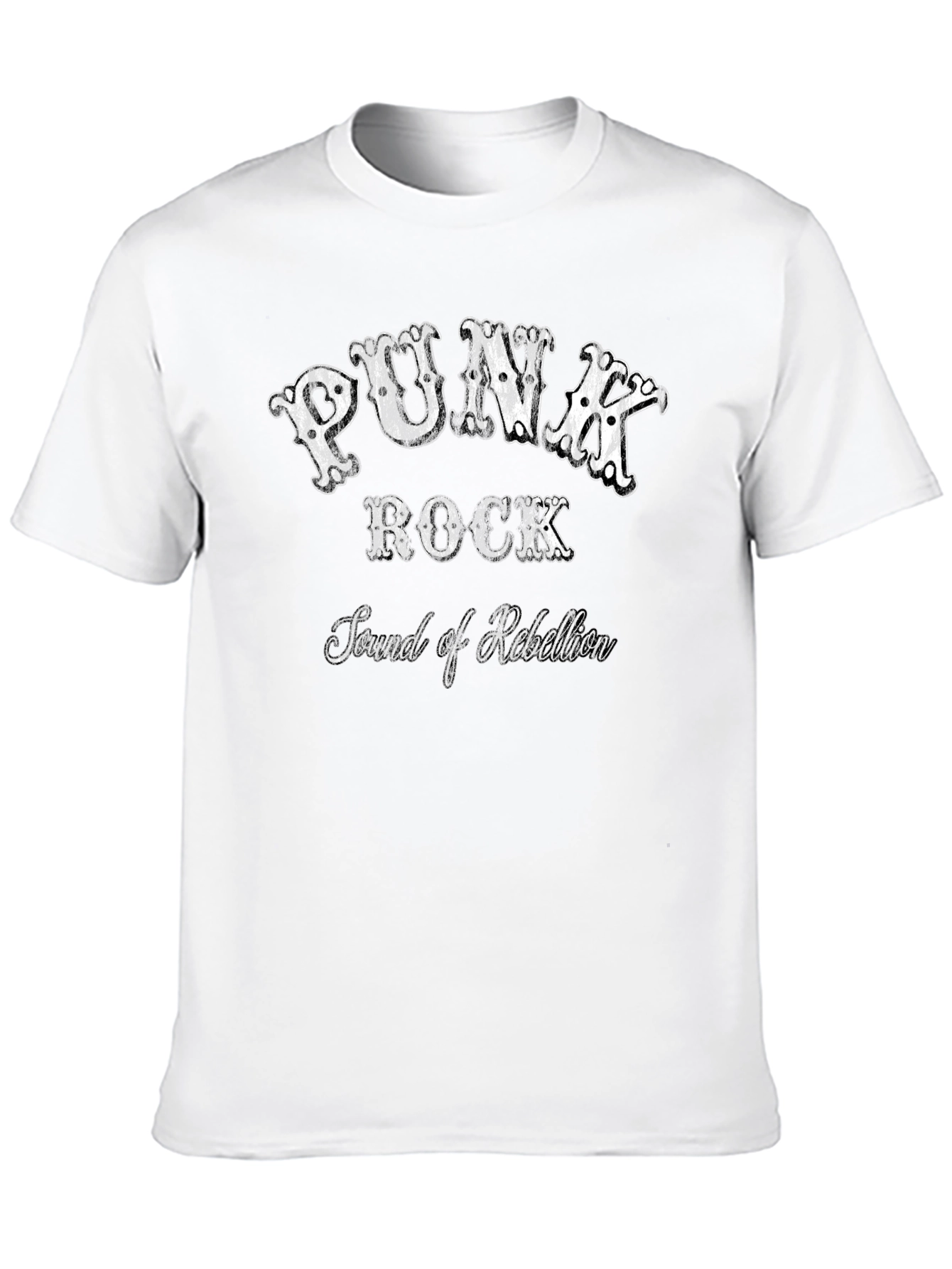 Punk Rock Sound of Rebellion Black T-Shirt