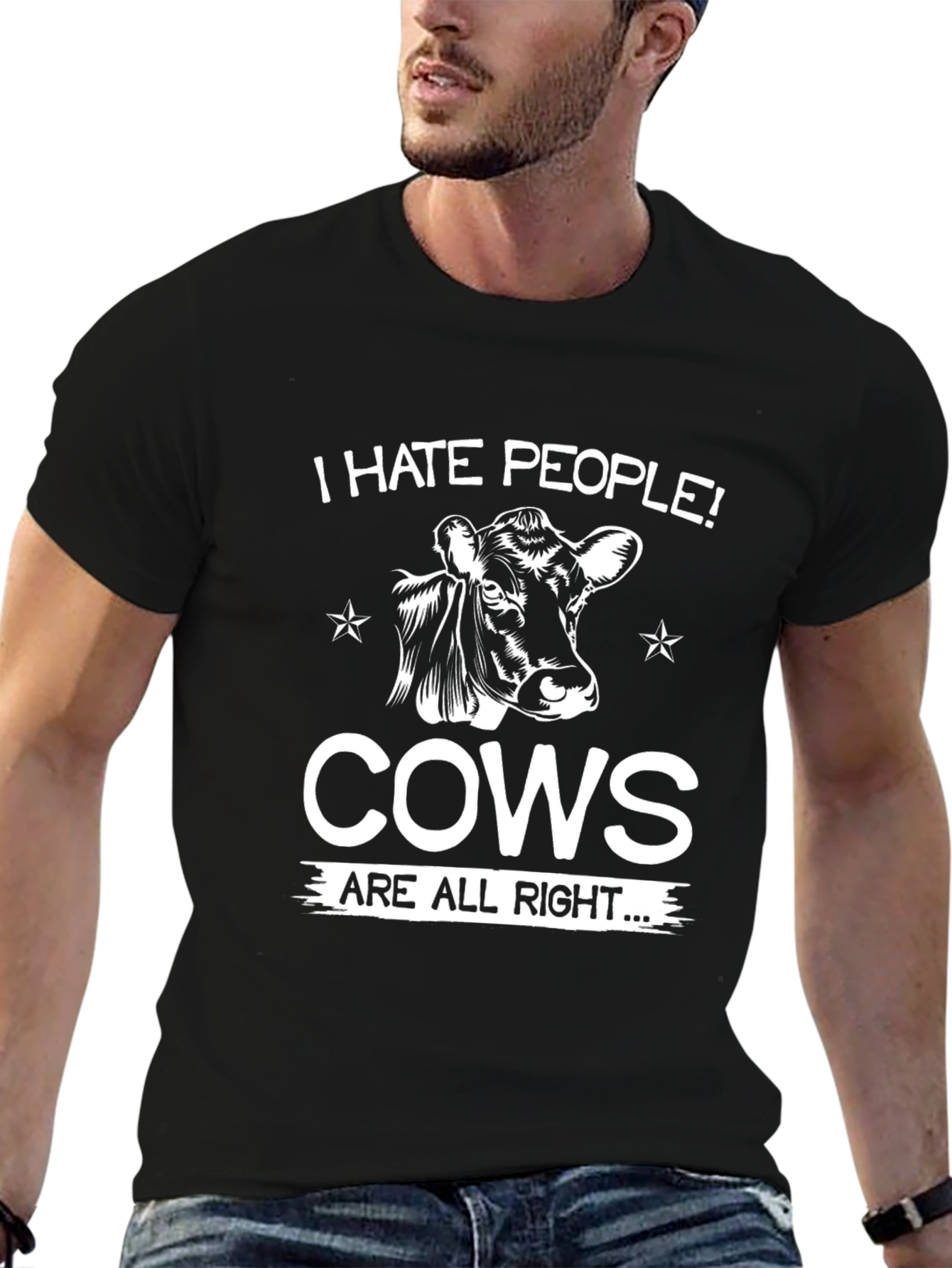 I Hate People Cows Are Alright T-Shirt
