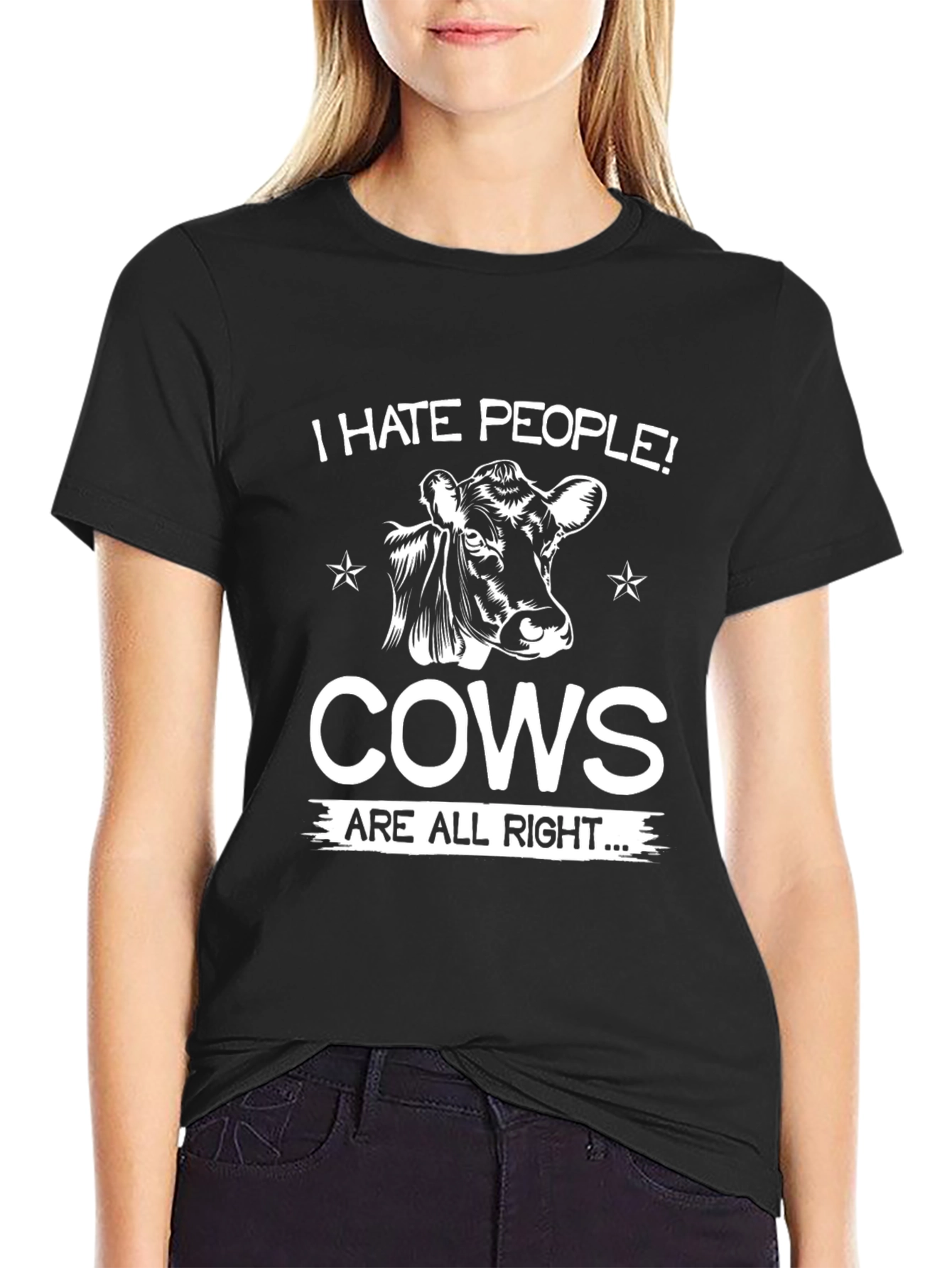 I Hate People Cows Are Alright T-Shirt