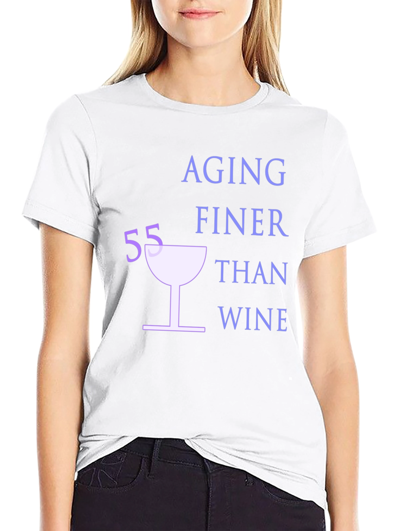 Aging Finer Than Wine - Black Graphic T-Shirt