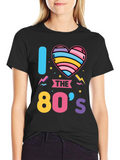 I Love the 80s T-Shirt Retro Graphic Tee