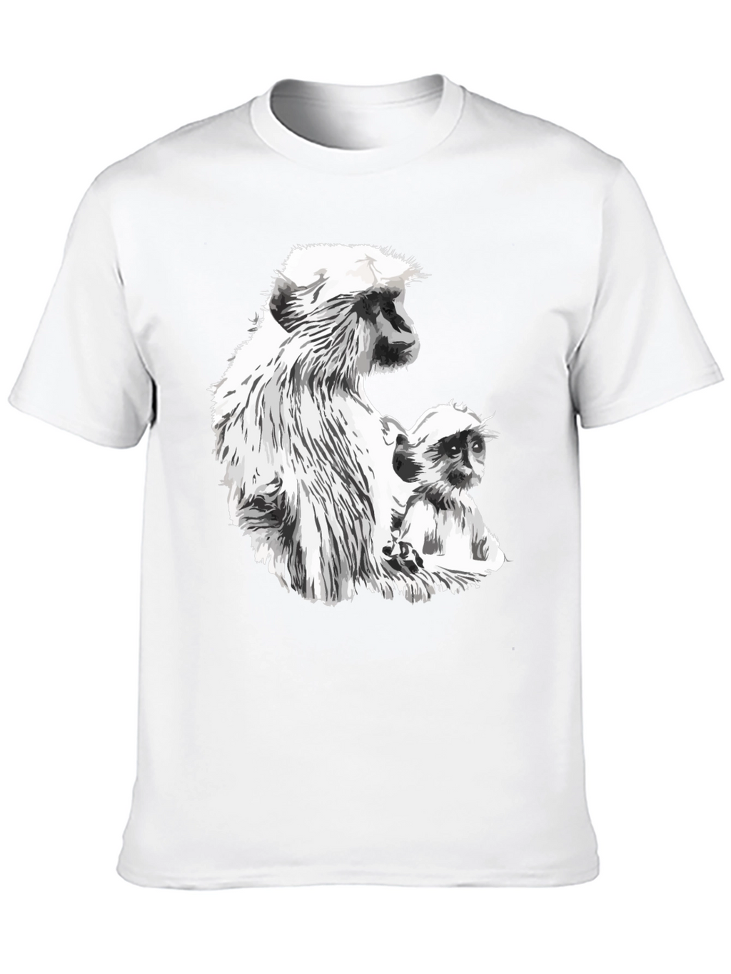 Monkey Graphic Black T-Shirt