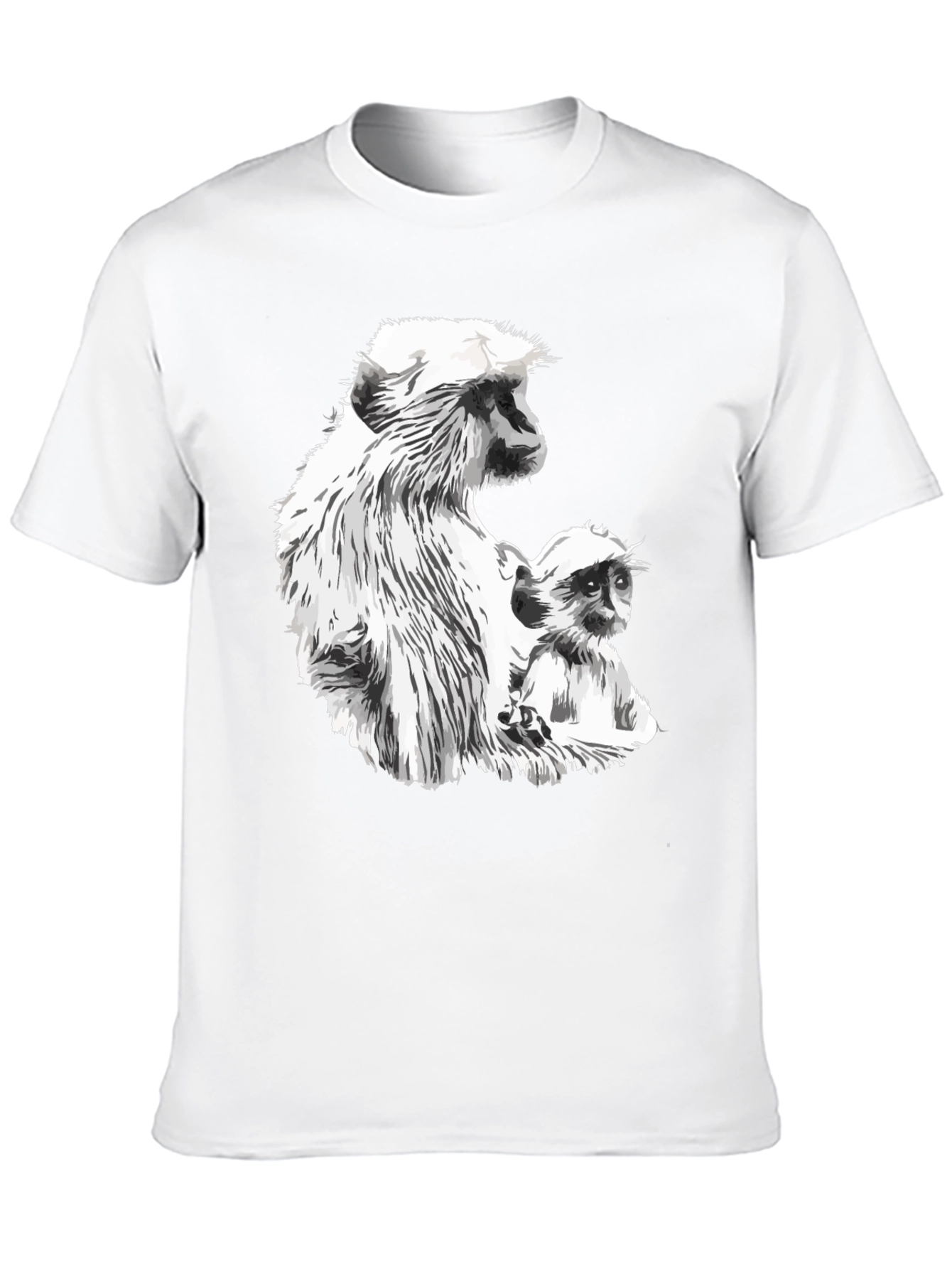 Monkey Graphic Black T-Shirt