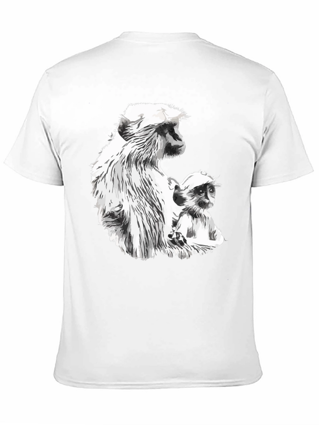 Monkey Graphic Black T-Shirt